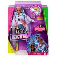 Mattel GRN29 Barbie Кукла Барби Экстра с радужными косичками