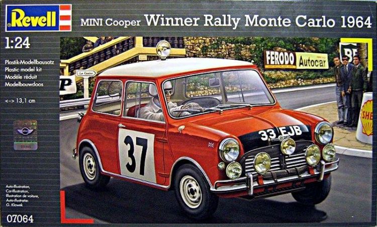 Revell 07064 Сборная модель автомобиля Mini Cooper, Ралли Монте-Карло 1964