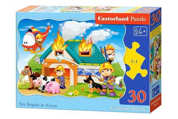 Castorland В-03525 Пазл Castorland MIDI Пожарная бригада 30 деталей