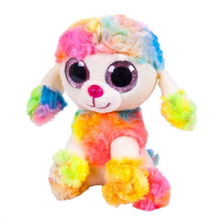 ABtoys M0024 Мягкая игрушка Пудель мультиколор, 15 см