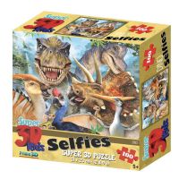 Prime 3D 13604-SBM Пазл 3D 100 Динозавры селфи