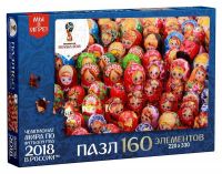 ORIGAMI 03827 Пазл ЧМ2018 Ярмарка матрешек,  160 деталей