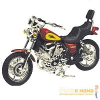 Motormax 76205 Коллекционная модель мотоцикла Yamaha Virago, красная