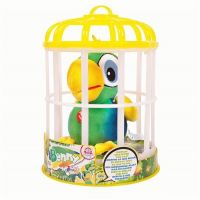 IMC Toys 95021 Попугай Benny интерактивный (зеленый), повторяет слова, шевелит клювом, мягконабивной