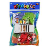 ABtoys M6209 Набор "Автозаправка"с машинкой и дорожными знаками, 12 предметов
