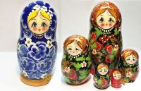 Матрешка 13,5 см в ассортименте 5 кукольная