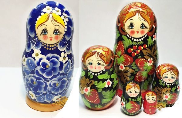 Матрешка 13,5 см в ассортименте 5 кукольная