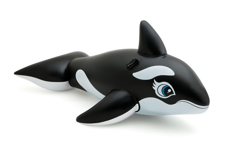 INTEX int58561NP Надувная игрушка INTEX для плавания Whale Ride-On" (Косатка), 193*119см