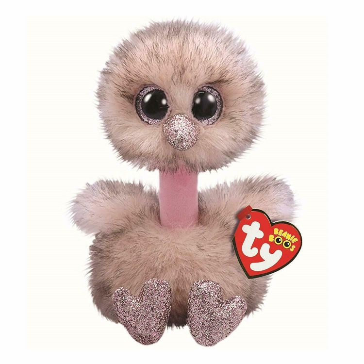 TY 36698 Beanie Boo's Мягкая игрушка Страус Henna, 15 см