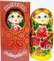 МАТРЁШКА М05160319К Матрешка 5 в 1 большая (Цветы, Эскиз 19, Пионы)