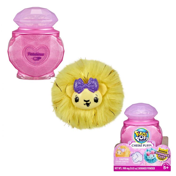 Moose 75469 Pikmi Pops Набор с 1 героем «Cheeki Puff», розовый флакон с кристаллом Patulence