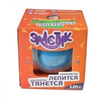 Масса для лепки ТМ "Эластик", синий, 120 г
