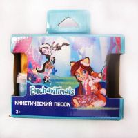 CENTRUM 88648 Набор для творчества с кинетическим песком "Enchantimals", 4 баночки по 140г