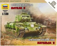 Звезда 6171 Сборная модель Британский средний танк Матильда II, 1:100