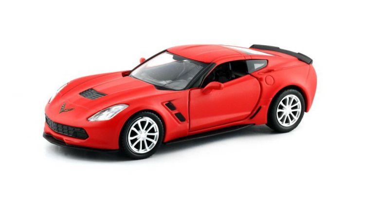 RMZ City 554039M(B) Машина металлическая Chevrolet Corvette Grand Sport, 1:32, цвет красный матовый