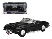 Motormax 73224 Модель винтажной машины 1967 Corvette, 1:24, черная