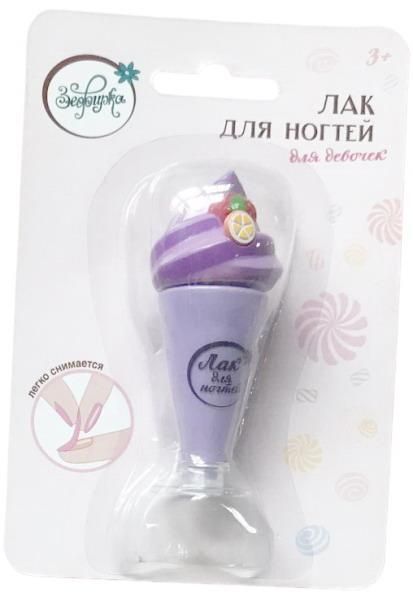 Abtoys K-0001-2 Зефирка Косметика для девочек Лак для ногтей детский "Ежевичный мусс", блистер