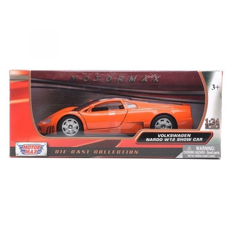 Motormax 73241 Коллекционная модель машины Volkswagen Nardo W12 Show Car, 1:24, оранжевая