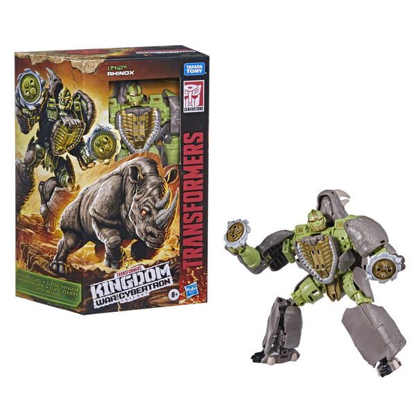 Hasbro (Хасбро) F06955X0 Робот-трансформер Hasbro TRANSFORMERS Фигурка Ринокс Вояджеры Кингдом