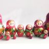 Матрешка Клубничка малая из 5 кукол, 9 см