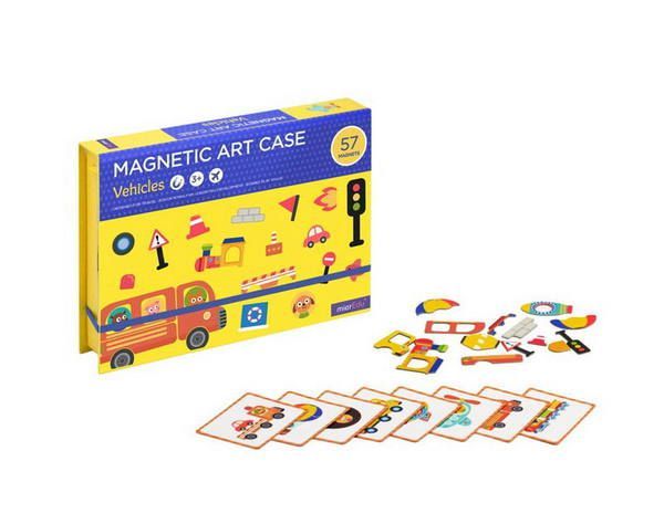 Mieredu ME034R Набор магнитный игровой 2 в 1 Транспорт