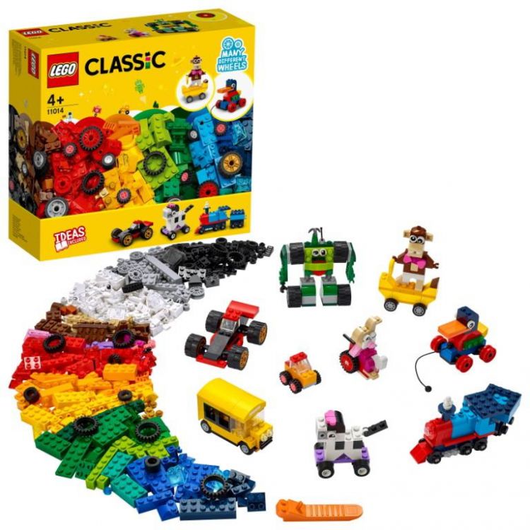 LEGO (Лего) 11014-L Конструктор LEGO CLASSIC Кубики и колёса LEGO (Лего) 11014-L Конструктор LEGO CLASSIC Кубики и колёса