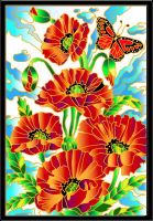 Color Kit HG002 Картина витражная Летний букет