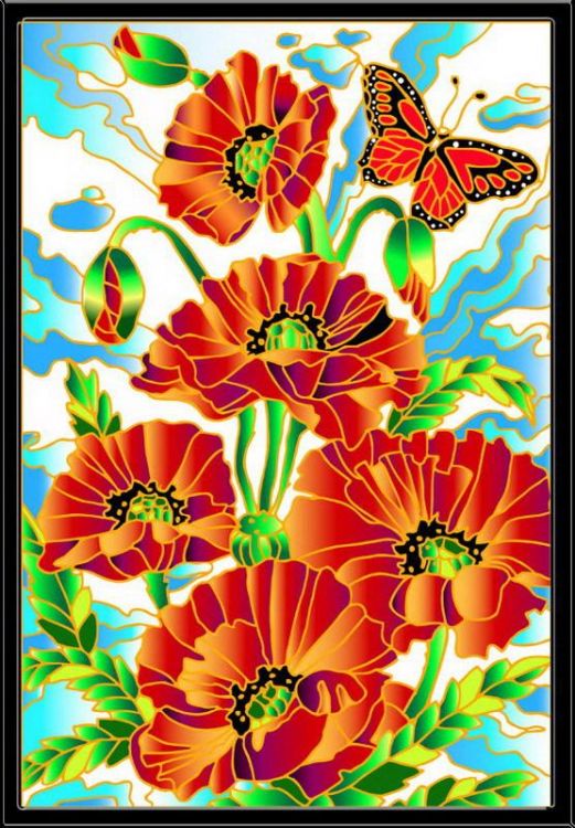 Color Kit HG002 Картина витражная Летний букет