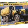 Звезда 3654 Сборная модель Российский армейский грузовик Урал-4320, 1:35