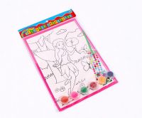 Рыжий кот Р-8805 Раскраска со стразами Фея с цветком, 19х26 см