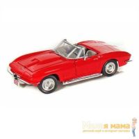 Motormax 73224 Модель винтажной машины 1967 Corvette, 1:24, красная