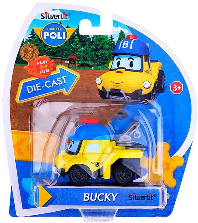 Robocar POLI 83306 Баки металлическая машинка 6 см