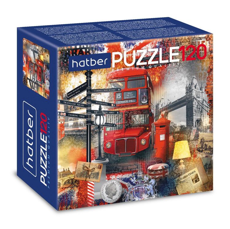 Hatber 120ПЗ5-14625 Пазл Hatber Premium Мечты о Лондоне 120 элементов 150х150мм
