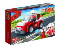 Banbao 7117 Конструктор Банбао Пожарный внедорожник, 110 деталей