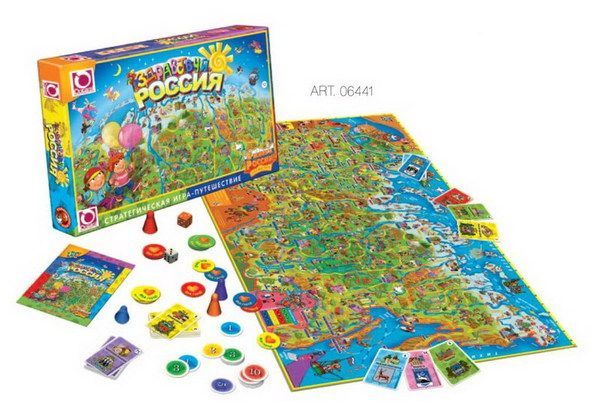 Игра настольная "Здравствуй, Россия!"