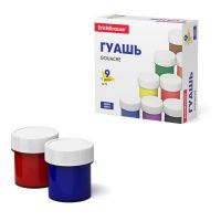 ErichKrause 53729EK Гуашь ErichKrause Basic 9 цветов по 17мл