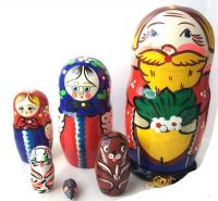 Матрешка Сказка-Репка 6 кукольная 16см