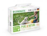 SYNERGETIC 500002 Трусики-подгузники SYNERGETIC PURE&amp;NATURE Ультратонкие, дышащие, размер 5 JUNIOR, 40шт