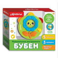 АЗБУКВАРИК 28336-4 Бубен (Музыкальные инструменты) Зеленый