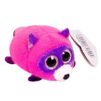 AB toys M1007 Мягкая игрушка Енот пурпурный, 10 см