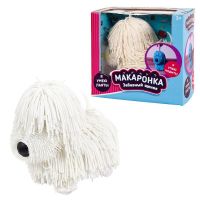 ABtoys PT-01099 Забавный щенок "Макаронка" ходит, звуковые и музыкальные эффекты, белый