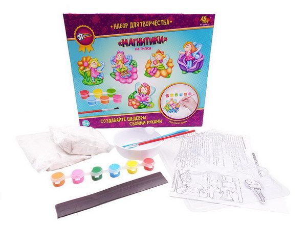 ABtoys PT-00934 Набор для создания магнитиков "Я дизайнер", серия "Лесные феи"
