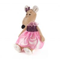 Maxitoys Luxury MT-MRT021905-21-no Мягкая игрушка Maxitoys Luxury Крыса Анфиса в Платье с Бантом, 21 см