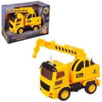 ABtoys (АБтойс) C-00445 Машинка инерционная ABtoys Автокран со звуковыми и световыми эффектами 1:36, 20x10x14 см