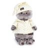 BUDI BASA Ks22-024 Мягкая игрушка Кот Басик в пижаме, 22 см