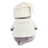 BUDI BASA Ks22-024 Мягкая игрушка Кот Басик в пижаме, 22 см
