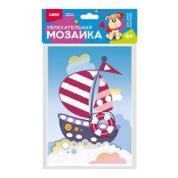 LORI Км-032 Набор для творчества LORI Увлекательная мозаика (набор малый) Кораблик