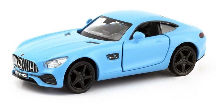 RMZ City 554988M(C) Машина металлическая Mercedes-Benz GT S AMG 2018, 1:32, цвет голубой матовый
