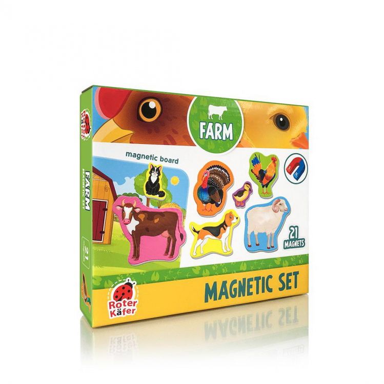 Roter K fer RK2090-01 Развивающая игра Roter K fer Магнитный набор Ферма с магнитным полем