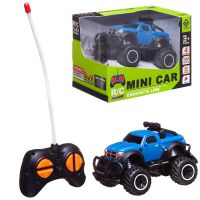 Junfa 6146B/синяя Машина Junfa Монстр р/у, масштаб 1:43, световые эффекты, 16х11,5х10 см, синяя